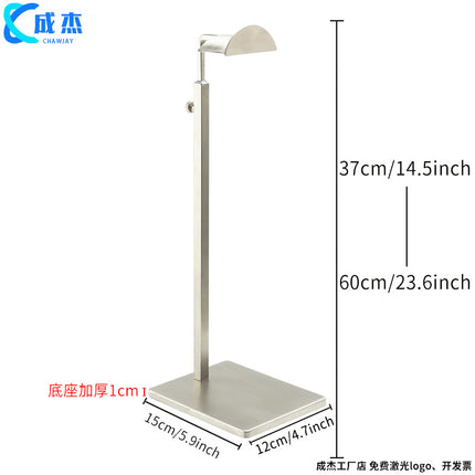 Cross-border Source Stainless Steel Display Hanging Bag Display Rack Women's Bag Rack Support Bag Rack Floor Adjustable Bag Rack