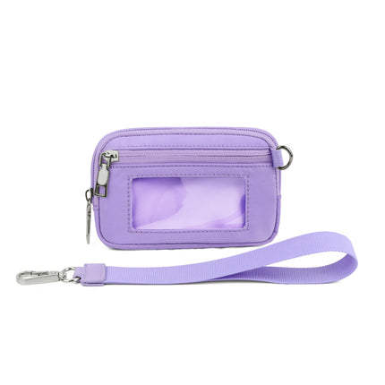 In stock Amazon lulu same multi-functional fashion women's wrist bag portable simple bank card mini coin purse