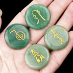 Green aventurine (set of four)