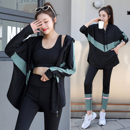 Sports Suit Women's New Large Size Loose Slimming Gym Morning Run Quick Dry Internet Popular Professional Long Sleeve Yoga Suit