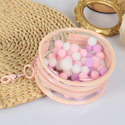10cm Cotton Doll Pain Bag PVC Transparent Round Doll Tuanzi Walking Bag 15cm Doll Storage Bag