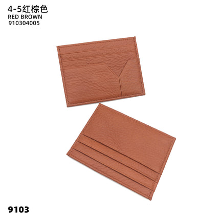 2025 Cross-Border Hot-Selling Ultra-Thin Creative Leather Card Holder Men's Commuter Bag First-Layer Cowhide Women's High-End Card Holder
