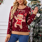 Burgundy christmas sweater / S