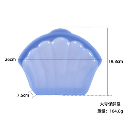 Silicone Fresh-Keeping Bag Food Repackaging Bag Silicone Bag Refrigerator Fresh-Keeping Bag Household Storage Edible Food-Grade Food Sealing Bag
