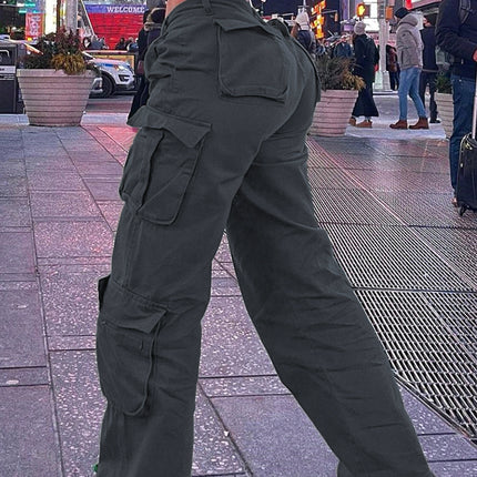 Tk118 Aliexpress Amazon European and American Street Style Cargo Pants 2022 Hot-Selling Army Green Trousers