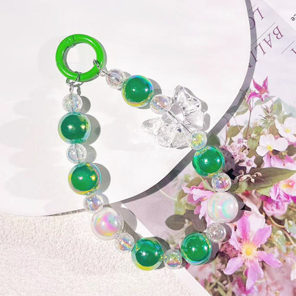 Colorful Shell Candy Color Wings Love Beaded Mobile Phone Chain Handbag Jewelry Hanging Key Chain