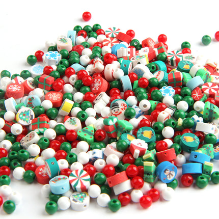 Cross-border Christmas Accessories DIY Jewelry Accessories Set Box Homemade Beaded Material Bag Jewelry Bracelet Making Kit
