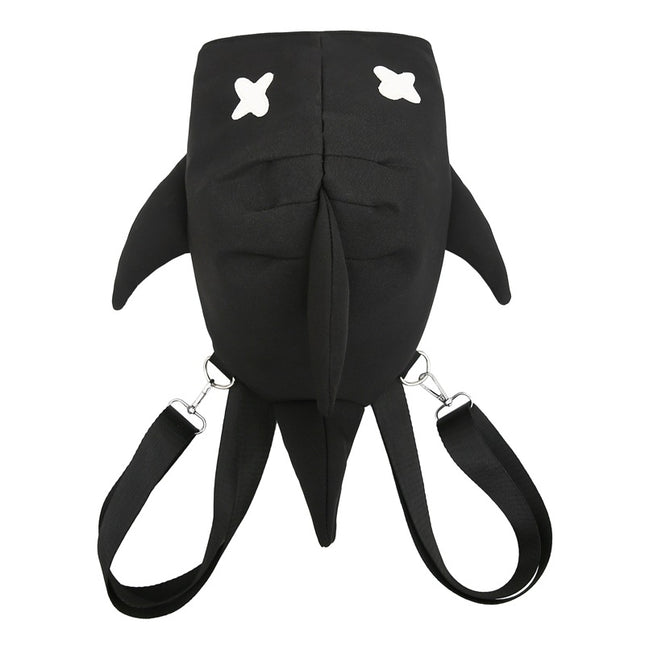 Funny Shark Backpack Female College Students Japanese All-match Male Couple Class Shopping Outdoor Tide Travel Small Schoolbag