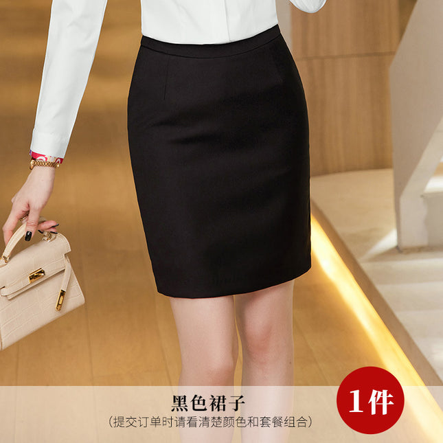 Stewardess Business Dress Shirt Hotel Front Desk Work Clothes suit Female Beautician Clothing Real Estate Consultant Women's Clothing suit