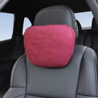 Perforated volcanic red headrest single piece