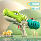 [single nozzle] cartoon crocodile water gun-green