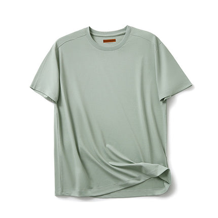 Comfortable! Z home 3D six-piece vertical cutting 220G liquid ammonia silk soft cotton round neck T-shirt men's and women's new short sleeves