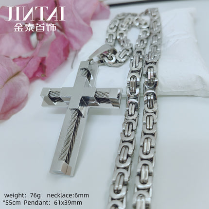 Factory direct Amazon AliExpress European and American fashion personality stainless steel men's pendant jewelry wholesale