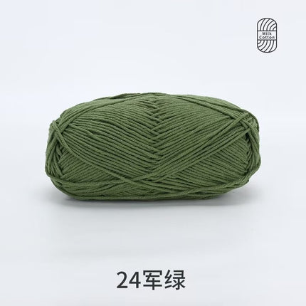Snow Feir 5 strands milk cotton wool group 5 strands combed cotton thread not ball baby hand woven diy cute doll