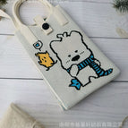 White = scarf bear