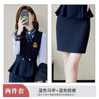 912 Blue Vest Blue Skirt / 3XL