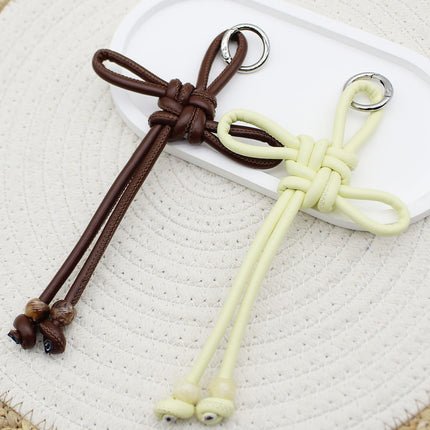 New Hand-woven Ruyi Knot Keychain Chinese Knot Car Bag Hanging Chain Accessories Keychain Hanging Ornaments