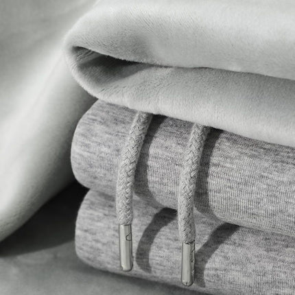 Hemp gray 600g heavy light flower gray Silver Fox velvet light gray men's and women's super soft hooded vests padded velvet