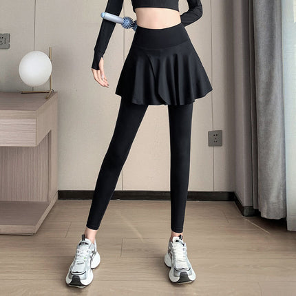 Sunscreen suit Women's Autumn 2024 New Running Morning Running Clothes Fashion Outdoor Quick-drying Fitness Clothes Yoga Culottes