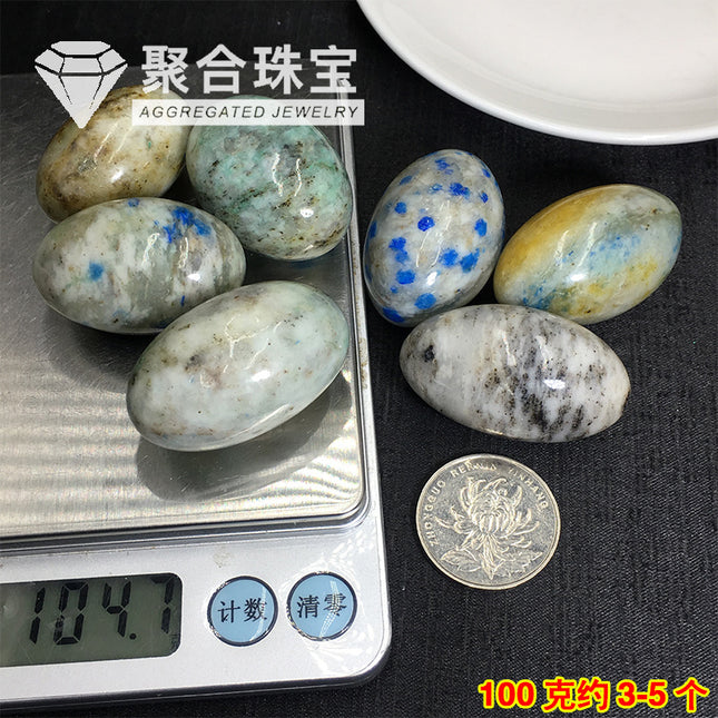 Natural k2 blue copper ore large particle gravel decoration children's teaching cognitive stone fish tank flower pot landscape Stone