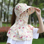 Beige butterfly-sun hat / Free size