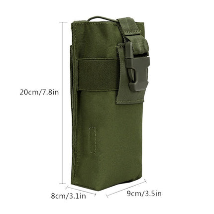Camping Travel Water Bottle Hanging Bag Molle Tactical Bottle Bag Intercom Bag Military Fan Sports Camouflage Accessory Bag
