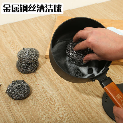 Supermarket Supply Steel Wire Ball Kitchen Cleaning Household Cleaning Ball Stainless Steel Pot Brush Dishwashing Brush Spot Drop Shipping