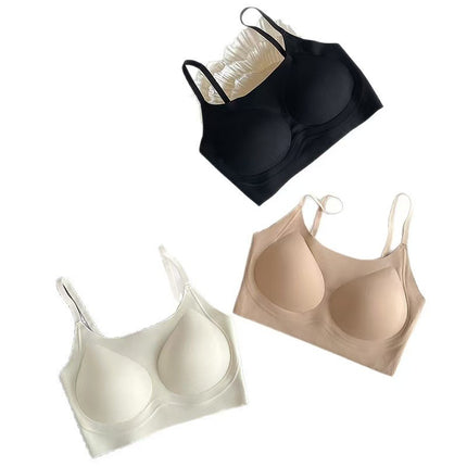 Original Liquid Foundation Invisible Traceless Intimates for Women with Small Breasts Push-Up 2024 New Vest-Style Sports Bra Anti-Sagging