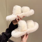 4cm fur mop [double parallel belt] white / 36-37