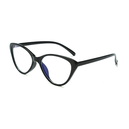 New Stylish Personality Cat-Eye Anti-Blue Light Prescription Glasses Trendy Street Style Plain Glasses