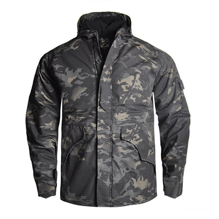 Hanye Outdoor Camouflage G8 Tactical Cotton Jacket Combat Assault Cotton Coat Outdoor Fishing Warm Clothing Windproof Men's Jacket