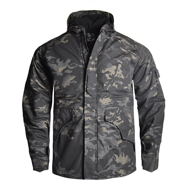 Hanye Outdoor Camouflage G8 Tactical Cotton Jacket Combat Assault Cotton Coat Outdoor Fishing Warm Clothing Windproof Men's Jacket
