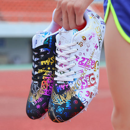 Wholesale track and field sprint nail shoes for primary and secondary school students sports examination competition running large size shoes can be invoiced