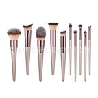 10 champagne colored makeup brushes