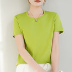 Round neck autumn yellow green / S