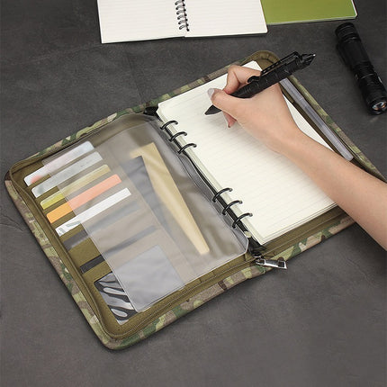 Cross-border TActicAl StAtionery Supplies Outdoor TActicAl PortAble NotepAd Loose-leAf DetAchAble A6 Notebook Protective Cover