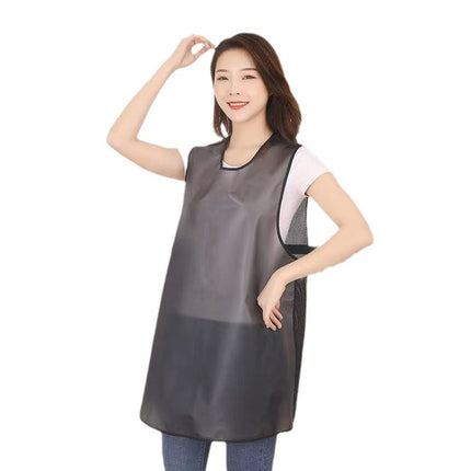 Apron tpu Waterproof oil-proof men's and women's household kitchen disposable aquatic catering work clothes sleeveless waist customizable