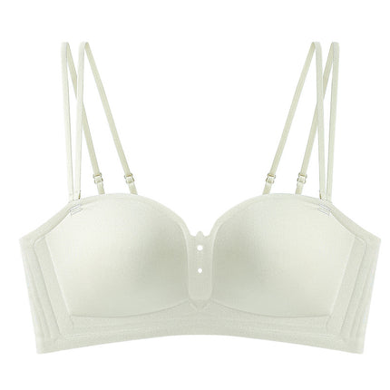 Small Chest Push-up Large No-mark Underwear Women's Upper Pocket Anti-sagging Transparent Shoulder Strap Beautiful Back Sexy Strapless Bra