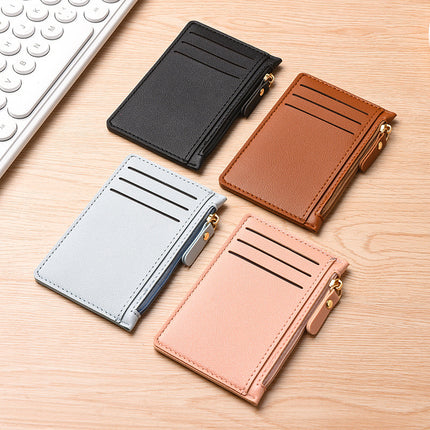 Ultra-thin Card Holder Women's Small Multi-card Bank Card Holder Simple Mini Wallet One-piece Driving ID Card Holder