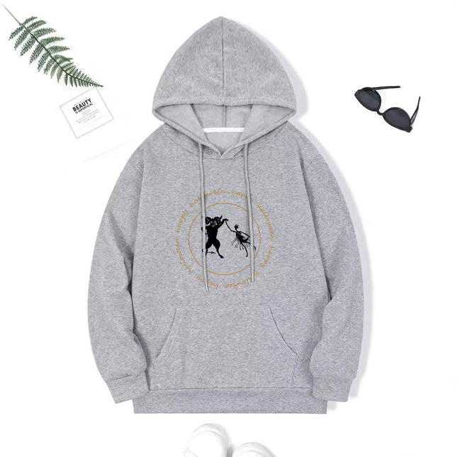 Fashion Joker Hoodie College Style Alphabet Print