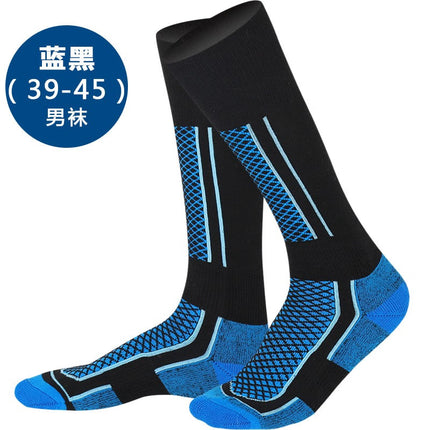 Outdoor Ski Socks for Men and Women, Long and High Tube, Autumn and Winter Mountaineering Kidsren's Thickeneded Warm Towel Bottom Sports Socks
