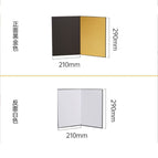 A4 thick photography cardboard (White + black + Gold)