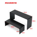 Brushed black titanium glaze two-piece set