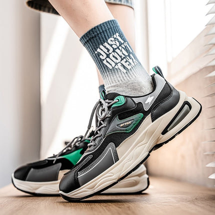 Men's Shoes, New Summer Style, Breathable Mesh Men's Sports Shoes, Men's Trendy Versatile Thick-Soled Casual Dad Shoes