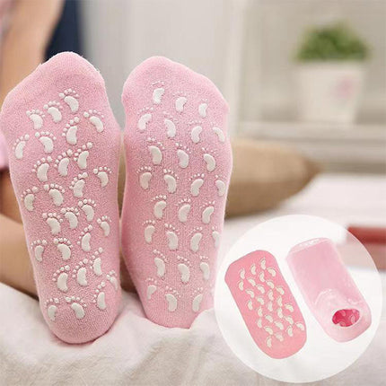 Cross-border spa gel socks socks foot film moisturizing anti-dry socks heel protective cover anti-crack socks factory