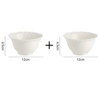 4.7 inch bowl-white two pack