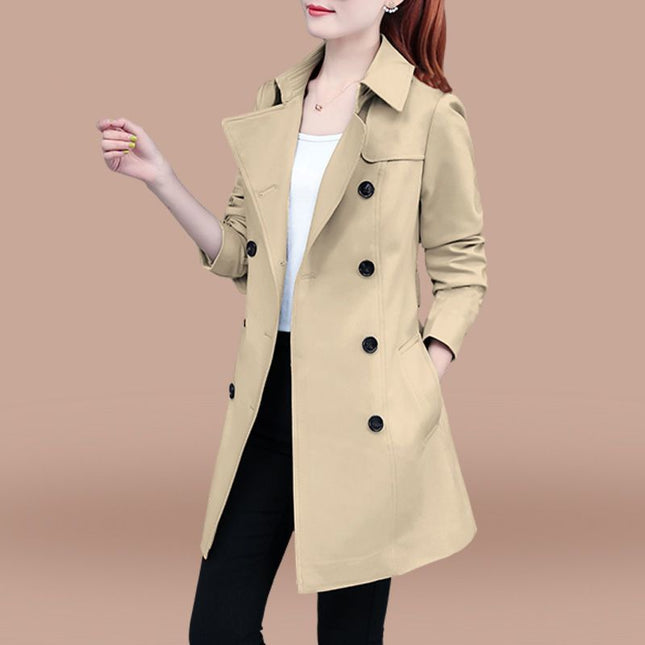 Women's Windbreaker 2025 Autumn New Style Short Slim Fit Women's Coat Mid-Length Waistcoat
