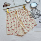 Pink butterfly shorts / free size (45.00 kg-60.00 kg