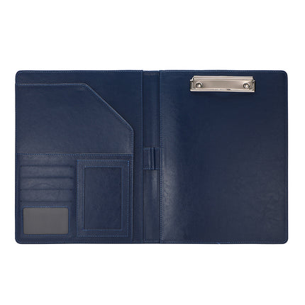A4 Folder Calculator Multifunctional Leather Document Folder Office Contract Folder with Manager Folder Storage
