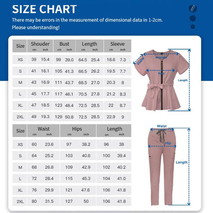 High-end operating room work clothes female confinement center beautician SPA brush hand clothes strap waist surgical clothes female points